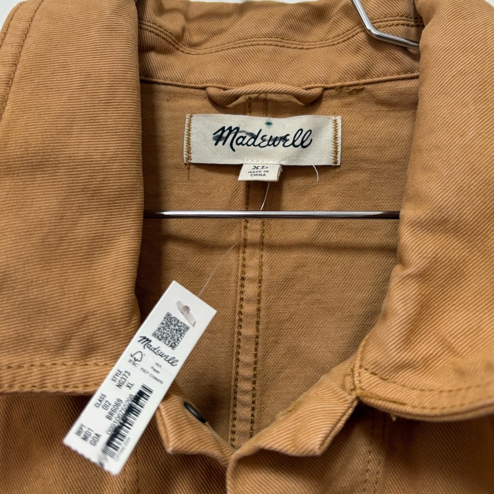 NWT Madewell Garment-Dyed Canvas Chore Jacket Size XL - Picture 6 of 13